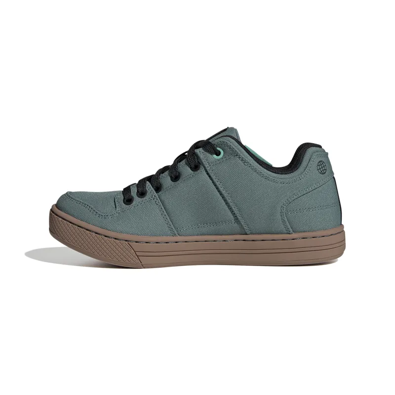 Five Ten Freerider Canvas Womens Mountain Bike Shoes - Hazy Emerald-3